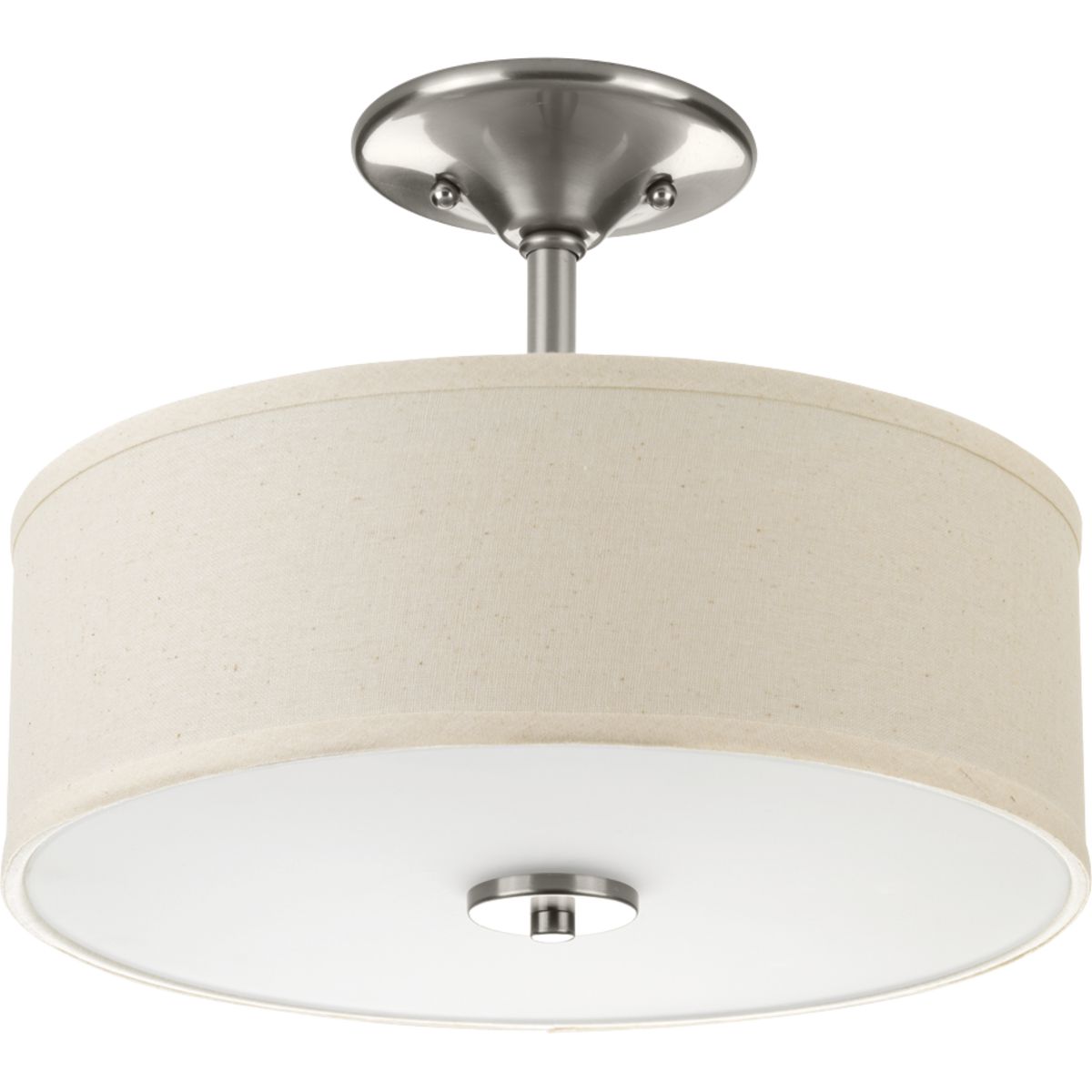 Inspire Collection 13 LED Semi Flush Mount Ceiling Light - Modern Energy Efficient Lighting for Bedroom, Hallway & Living Room