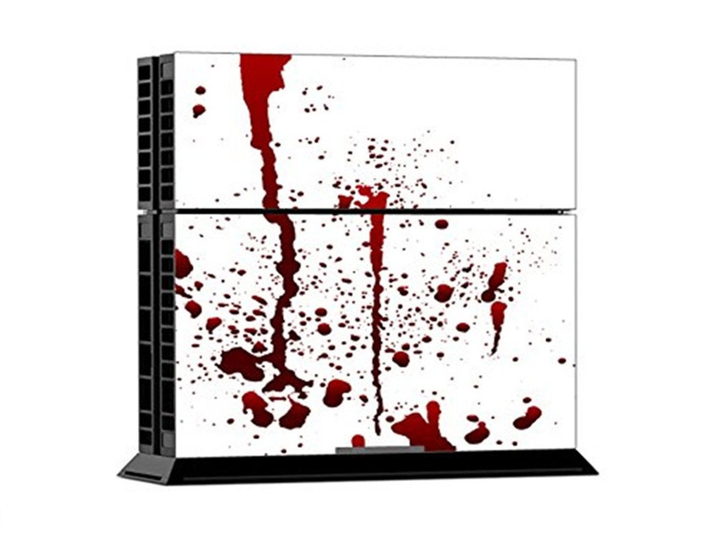 DOTBUY PS4 Skin Sticker - Protective Vinyl Decal Cover for Sony PlayStation 4 Console & 2 DualShock 4 Controllers (Blood Red Design) - Perfect for Gaming Setups, Customization & Console Protection