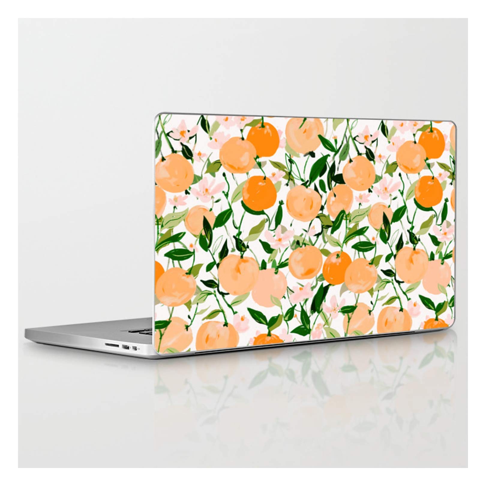Alison Janssen Spring Clementines Laptop Skin for 13-inch MacBook Pro Retina - Vibrant Fruit Design Protective Cover - Perfect for Work, School & Travel