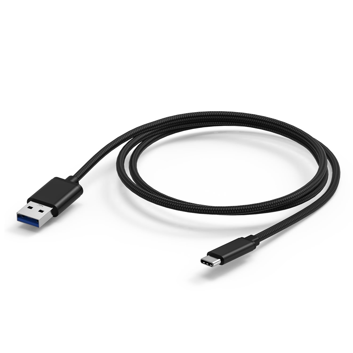 Premium 3-Pack USB to USB-C Fast Charging Cable - Heavy Duty Braided Cord for Samsung Galaxy S25/S24/Plus/Ultra/FE, A35/A16/A15/A14 5G, Moto G Power/Play/Stylus, TCL 50/40/XE/LE - Perfect for Home, Office & Travel Charging (Black)