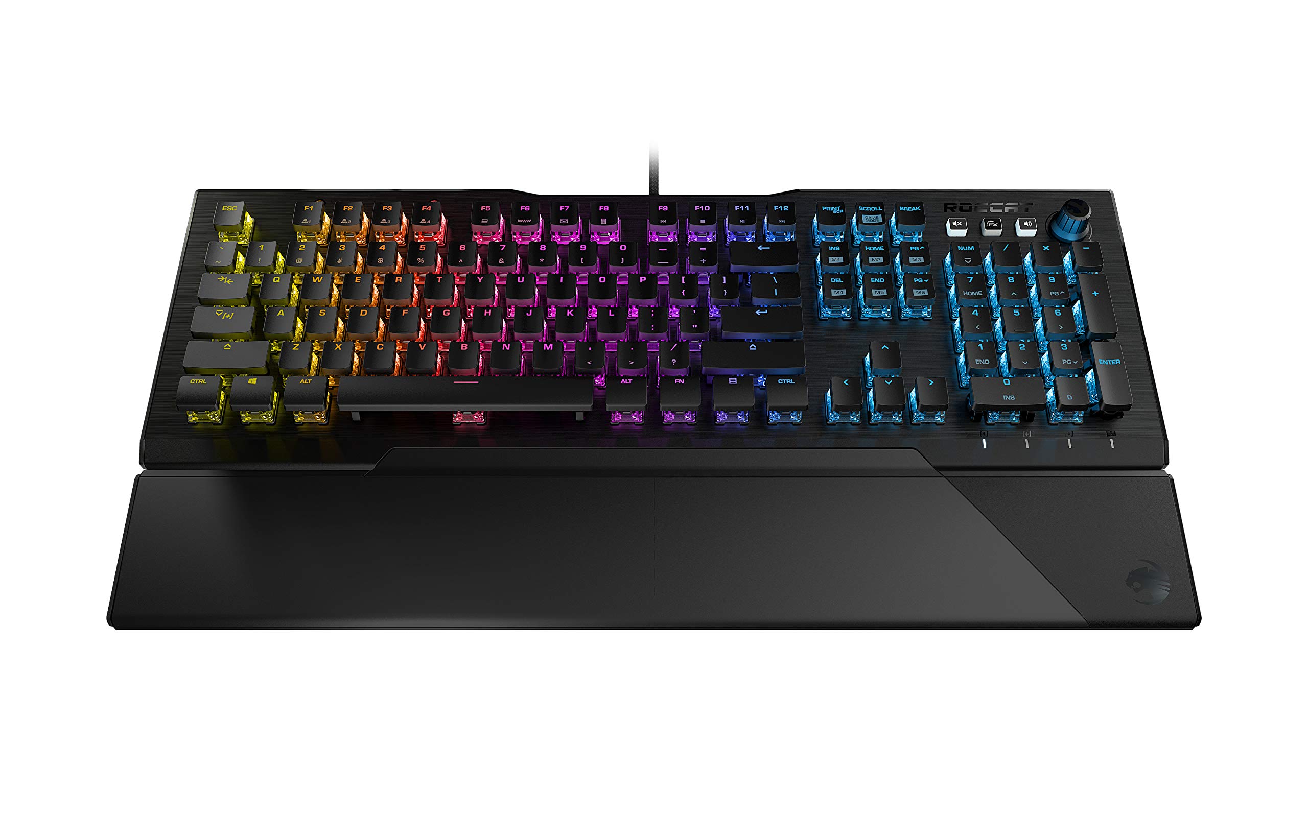 ROCCAT VULCAN 121 AIMO RGB Mechanical Gaming Keyboard with Red Switches - Tactile & Responsive for PC Gamers - Perfect for FPS, MOBA & Esports Tournaments