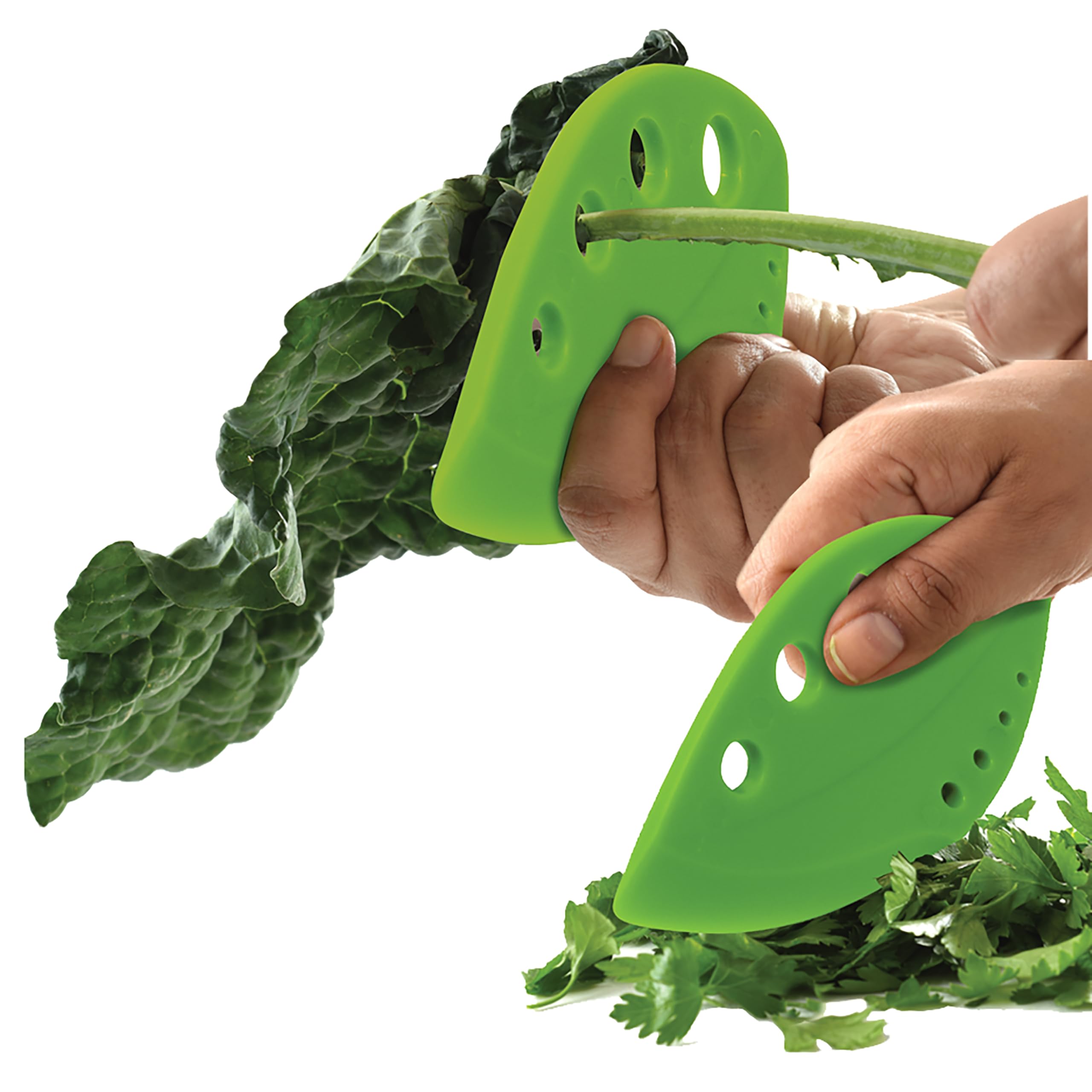 Norpro 8-inch Multi Blade Herb Scissors with Blade Cleaner - Green Kitchen Shears for Fresh Herbs, Parsley, Basil, Cilantro - Perfect for Cooking, Salad Prep & Garnishing