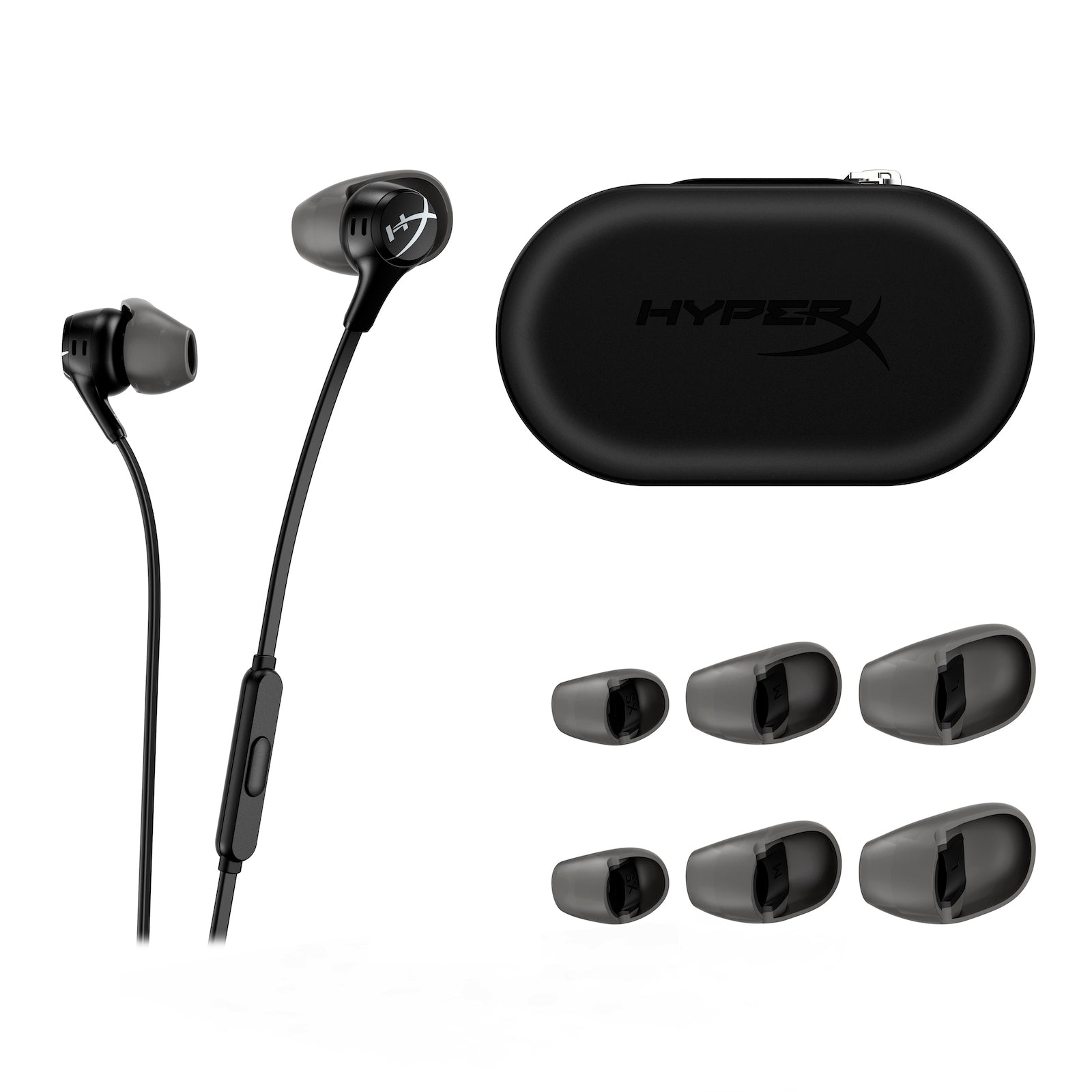 HyperX Cloud Earbuds II RED Gaming Earbuds with Microphone - Noise Cancelling In-Ear Headphones for PC, Mobile & Console Gaming | Perfect for Esports, Streaming & Online Meetings