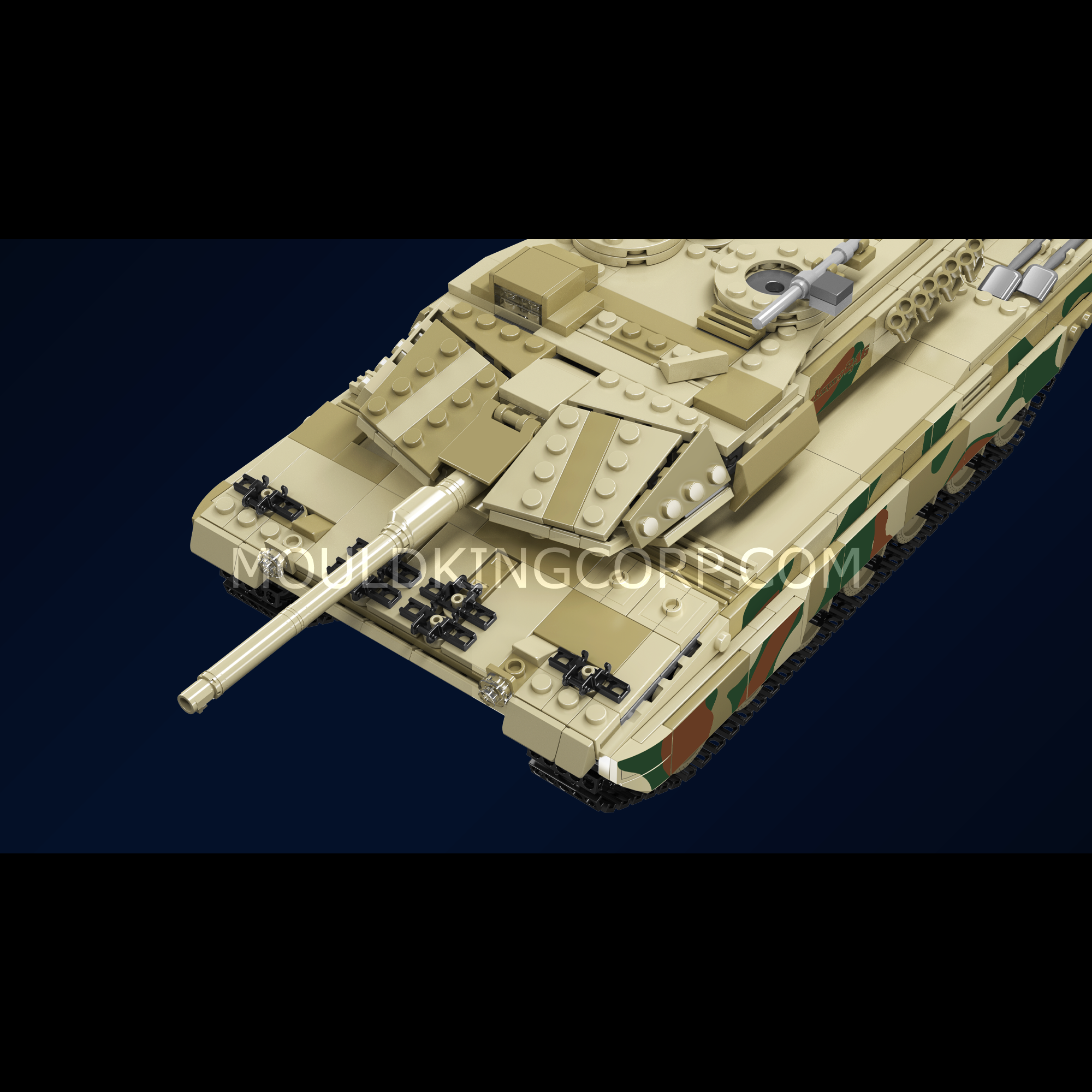 Mould King 20020S Remote Control LEGO-Compatible Tank Building Kit - 1100 Piece Military Model Set for Adults & Teens | STEM Toy Gift for Tank Enthusiasts | Battle Simulation & Collectible Display
