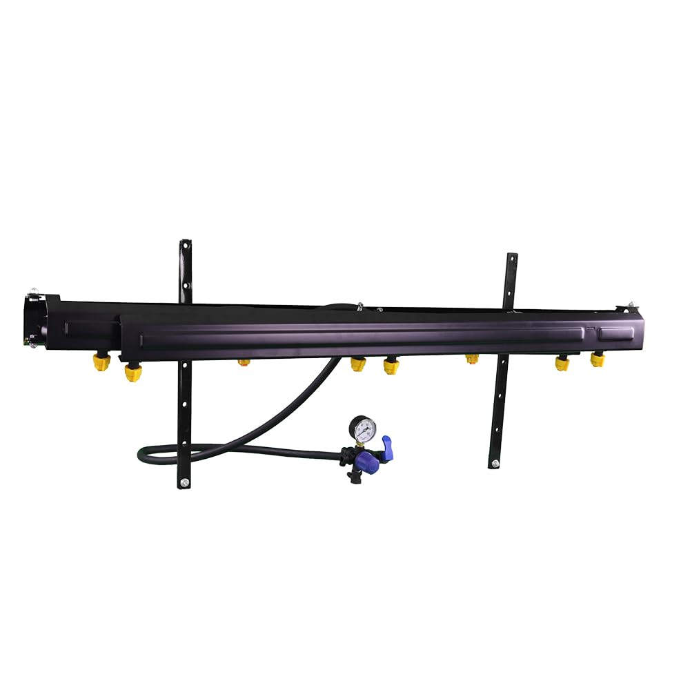 8-Nozzle Folding Broadcast Sprayer Boom Kit - 13ft Swath for Efficient Lawn & Field Fertilizing | Perfect for Large Area Herbicide & Pesticide Application