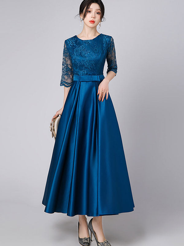 Elegant Lace A-Line Maxi Prom Dress for Women - Perfect for Homecoming, Formal Dances & Special Occasions