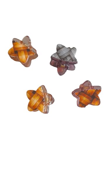 DDSS Women's Hair Clips Set - 4 Pack Butterfly, Clutch, Claw Hair Accessories in Assorted Colors | Hair Styling for Women & Girls | Perfect for School, Parties & Daily Use