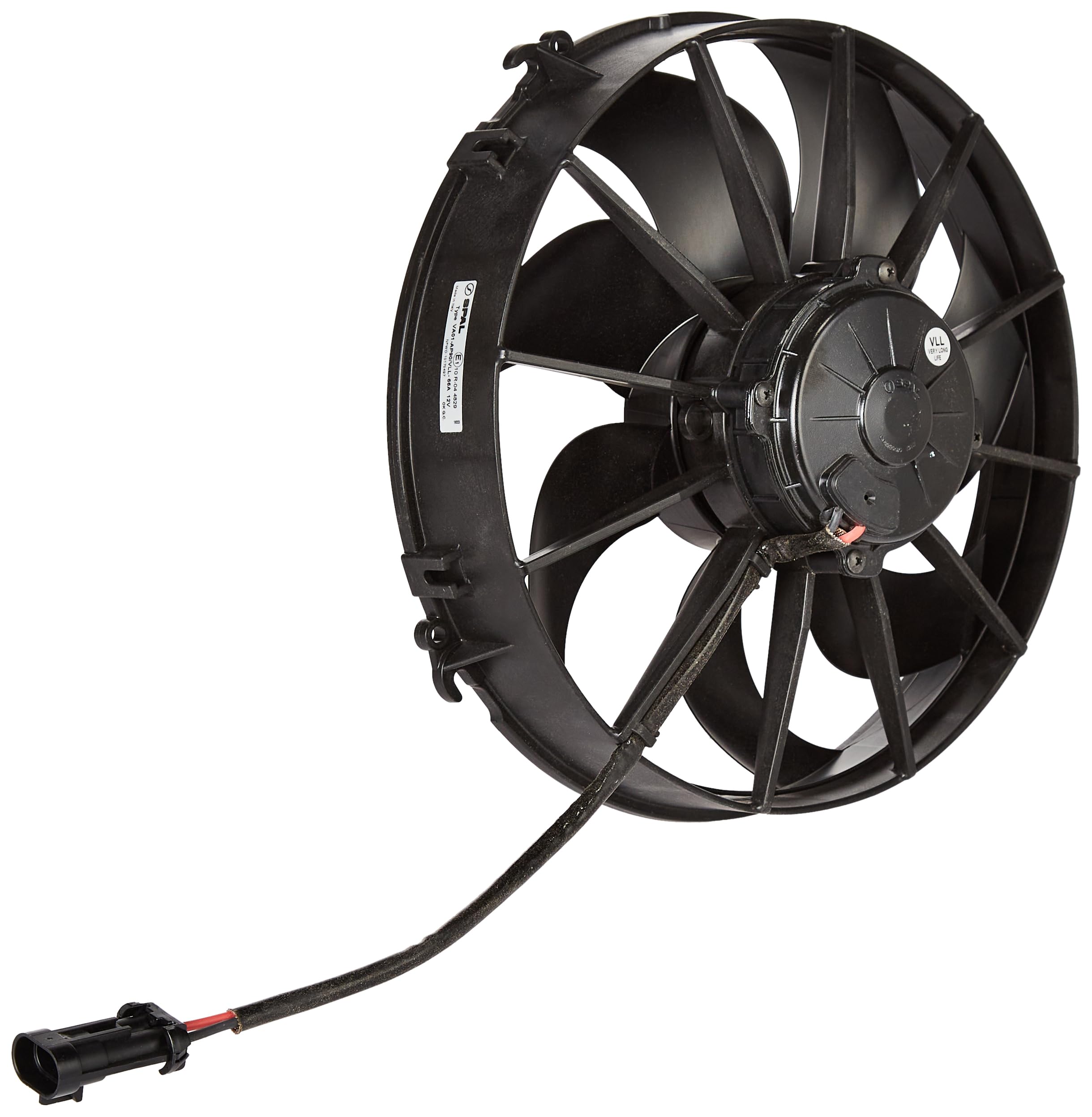 Spal 30103202 12 Inch Curved Blade Puller Fan - High Performance Cooling Fan for Automotive, Marine & Industrial Applications