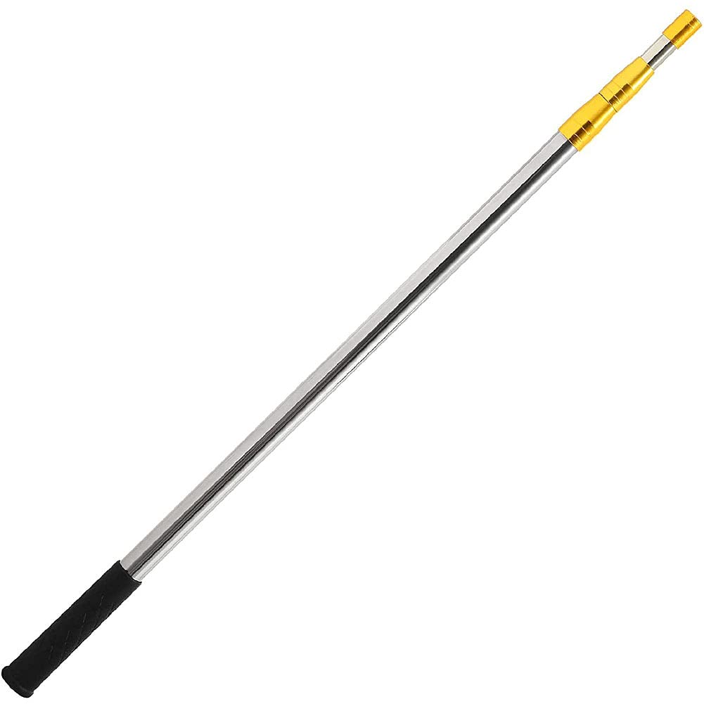 Telescopic Fishing Rod with Locking Mechanism - Stainless Steel Thickened Fishing Pole with 8mm Thread Connector - Perfect for Travel, Camping & Backpacking Adventures
