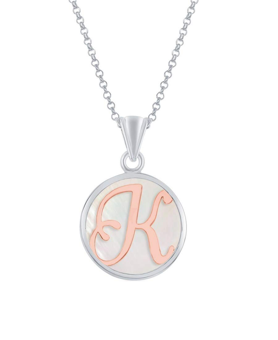 Personalized Rose Gold Initial 