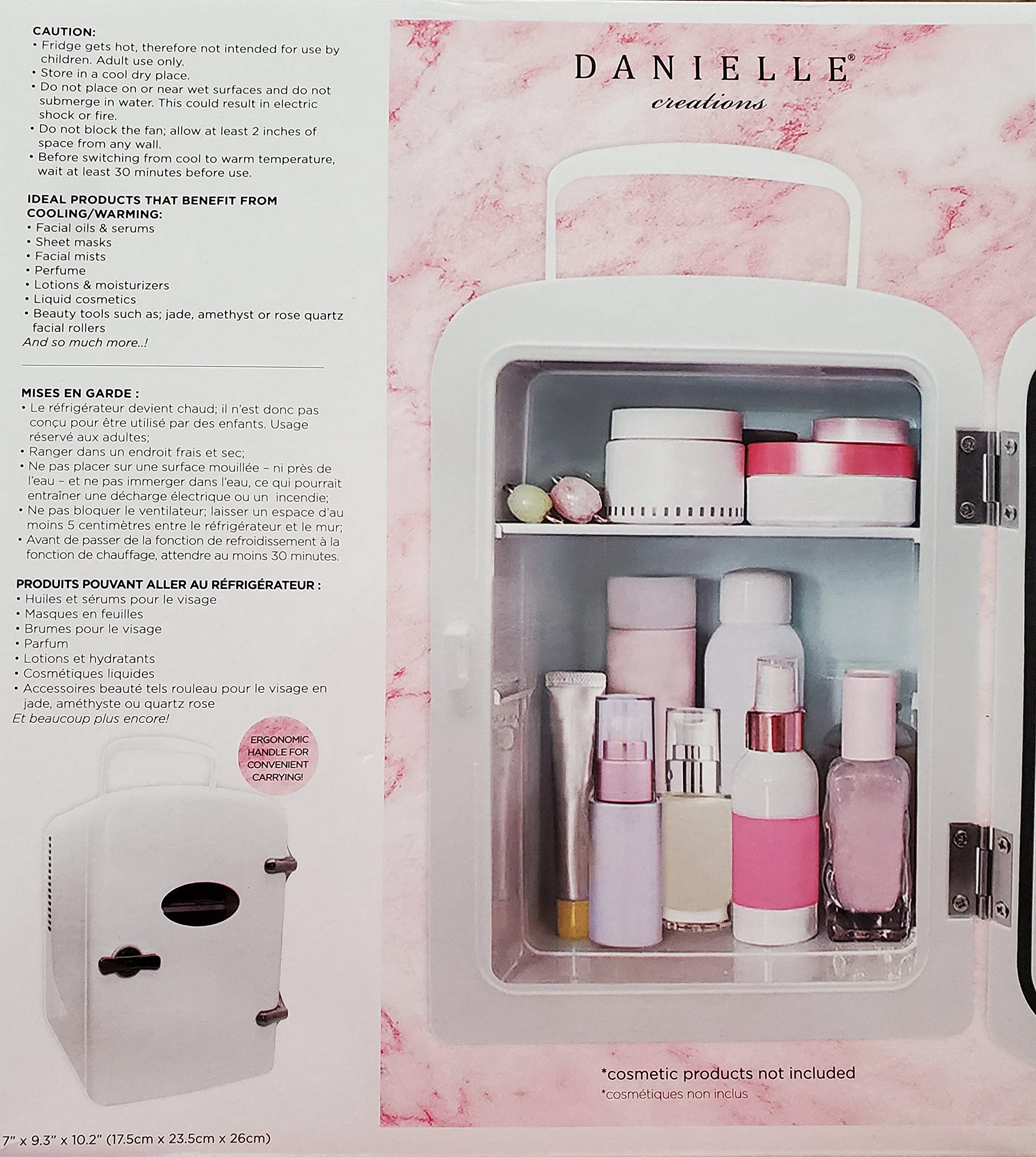 Mini Fridge Cooler & Warmer for Makeup, Skincare, Medications - Portable Cosmetic & Medicine Refrigerator for Home, Office, Dorm (White) - Perfect for Storing Serums, Perfumes & Insulin Safely
