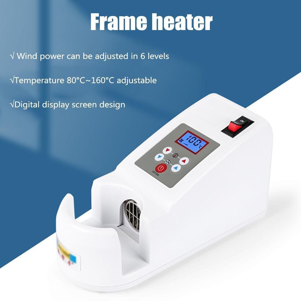 FAcoLL Glasses Frame Warmer - Adjustable Hot Air Glasses Heater with 80°F~160°F Temperature Control & 6 Wind Speed Levels for Optical Frames - Perfect for Eyewear Shops, Opticians, and DIY Glasses Repair at Home