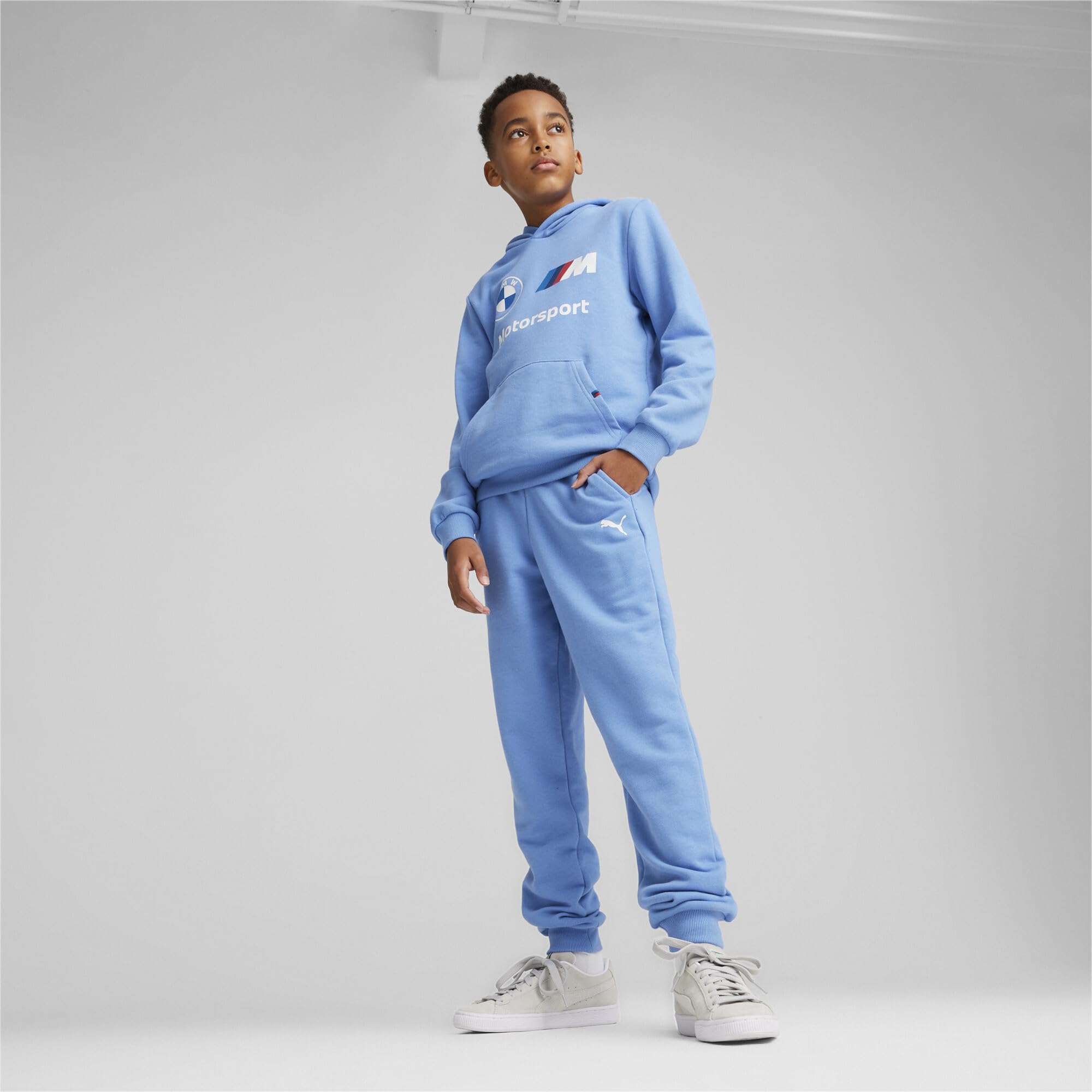 PUMA Unisex Kids BMW M Motorsport Hoodie - Comfortable & Stylish Pullover for Boys & Girls - Perfect for School, Sports & Casual Wear