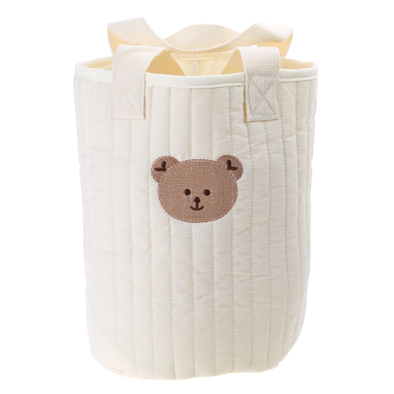 Montesy Bear Cotton Storage Basket - Large Capacity for Diapers & Nursery Organization