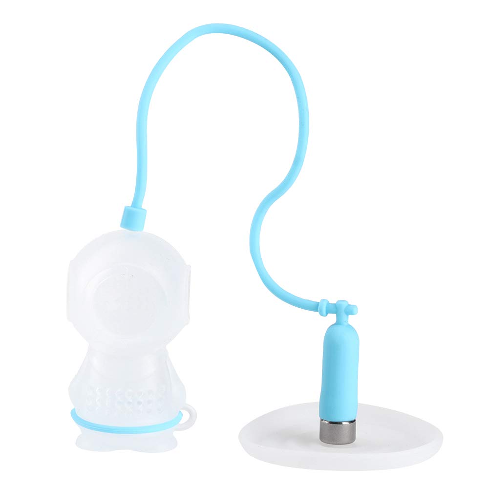 Reusable Silicone Tea Infuser Strainer - Safe Loose Leaf Tea Filter for Home & Office Use - BPA-Free Tea Maker Accessory (Light Blue) - Perfect for Green Tea, Herbal Tea & Iced Tea Brewing
