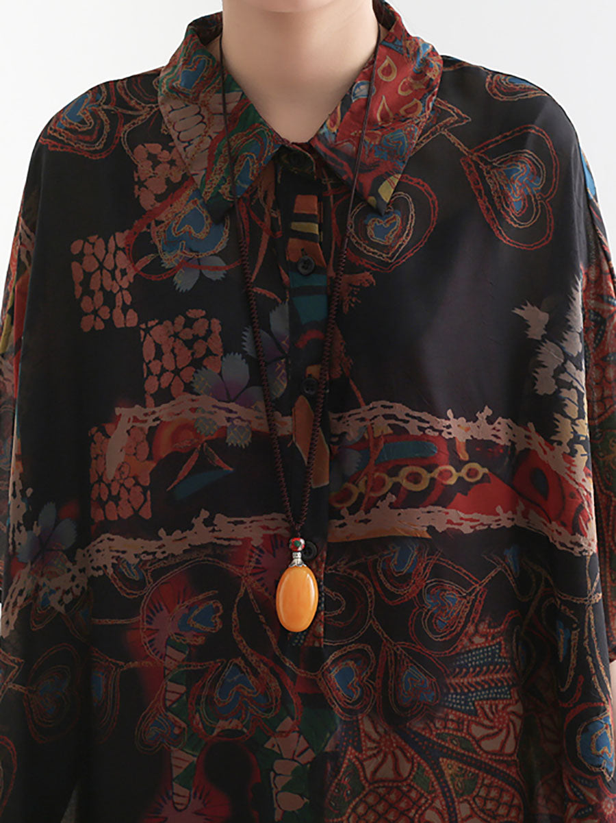 Plus Size Women's Floral Print Button Down Polo Collar Dress - Casual Summer & Office Wear for Curvy Women