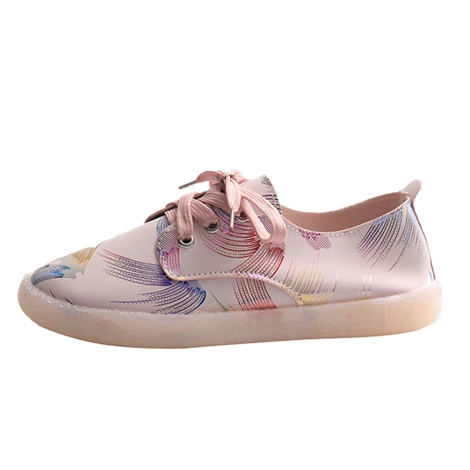 Women's Casual Loafers - Comfortable Flat Heel Round Toe Lace-Up Shoes for Everyday Wear | Perfect for Office, Walking & Travel