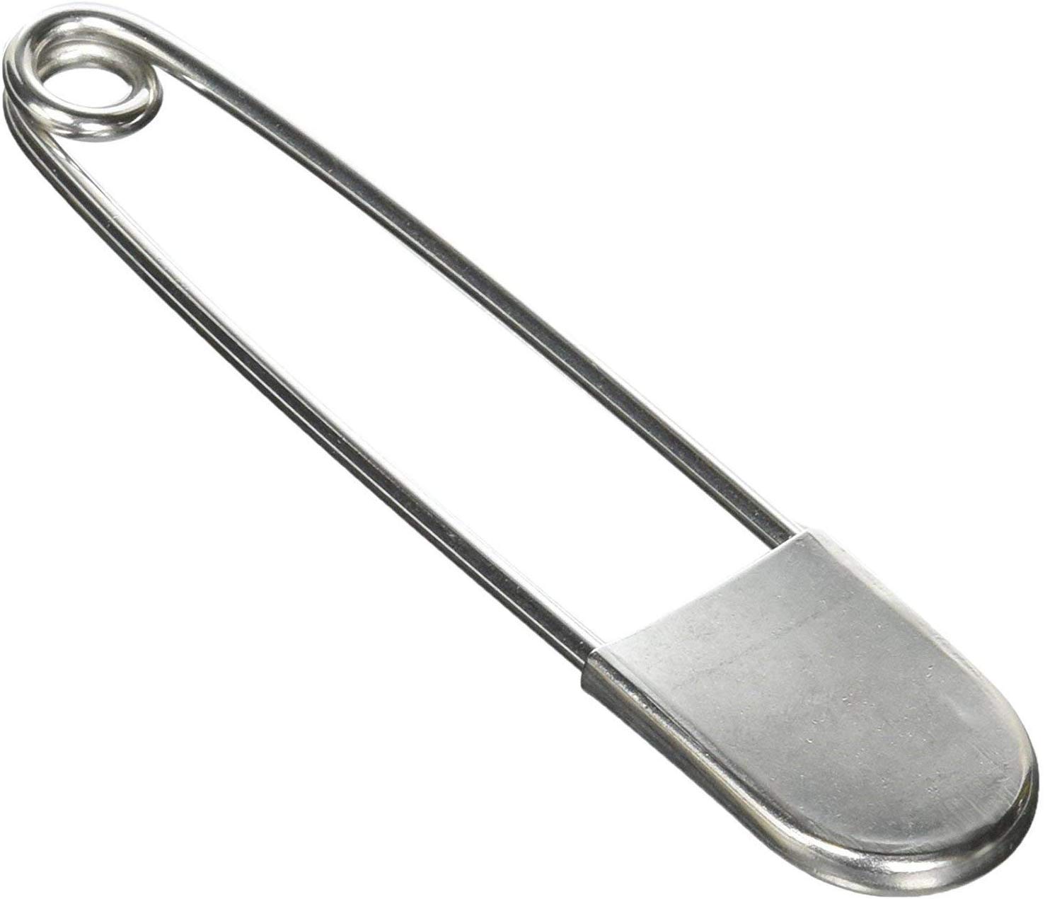 Coitak 5 Inch Large Safety Pins - 10PC Stainless Steel for Blankets & Laundry