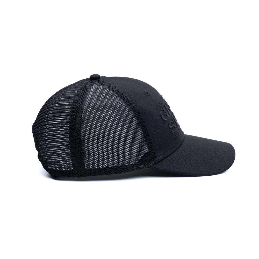 Grunt Style Stacked Logo Embroidered Black Baseball Cap - Adjustable Snapback Hat for Men & Women - Perfect for Outdoor Activities, Sports & Casual Wear