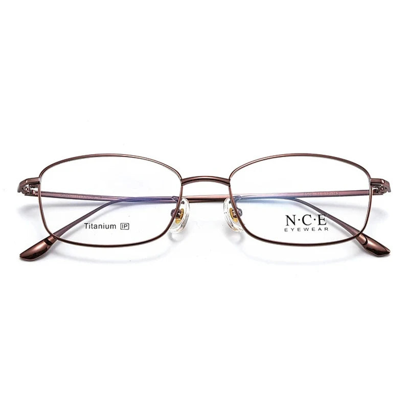 Bclear Unisex Full Rim Oval Square Titanium Eyeglasses Frame 8508 - Lightweight Durable Glasses for Men & Women, Perfect for Reading, Work, and Everyday Wear