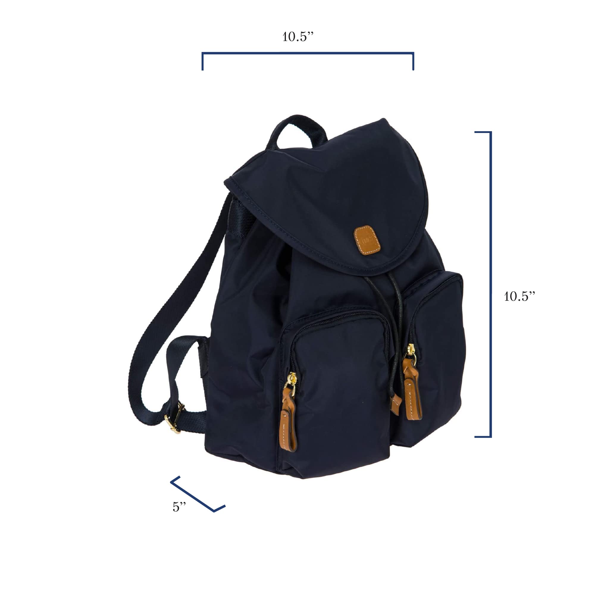 Bric's X-Travel Piccolo 10-Inch City Backpack - Stylish Olive Unisex Travel Backpack for Women & Men - Perfect for Commuting, Work & Weekend Getaways