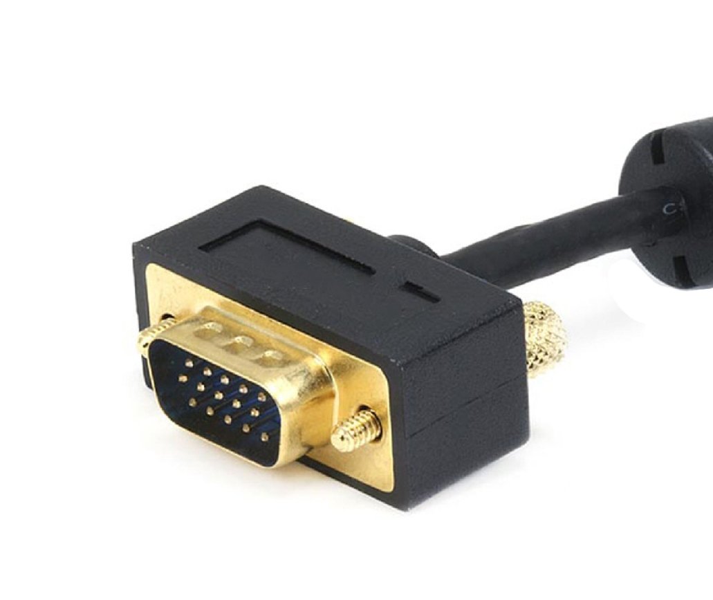 10 Pack Ultra Slim SVGA Super VGA Monitor Cable - 30/32AWG M/M with Ferrites & Gold Plated Connectors (6 Feet, CNE604794) - Perfect for Multi-Monitor Setups, Office Workstations & Home Theater Systems