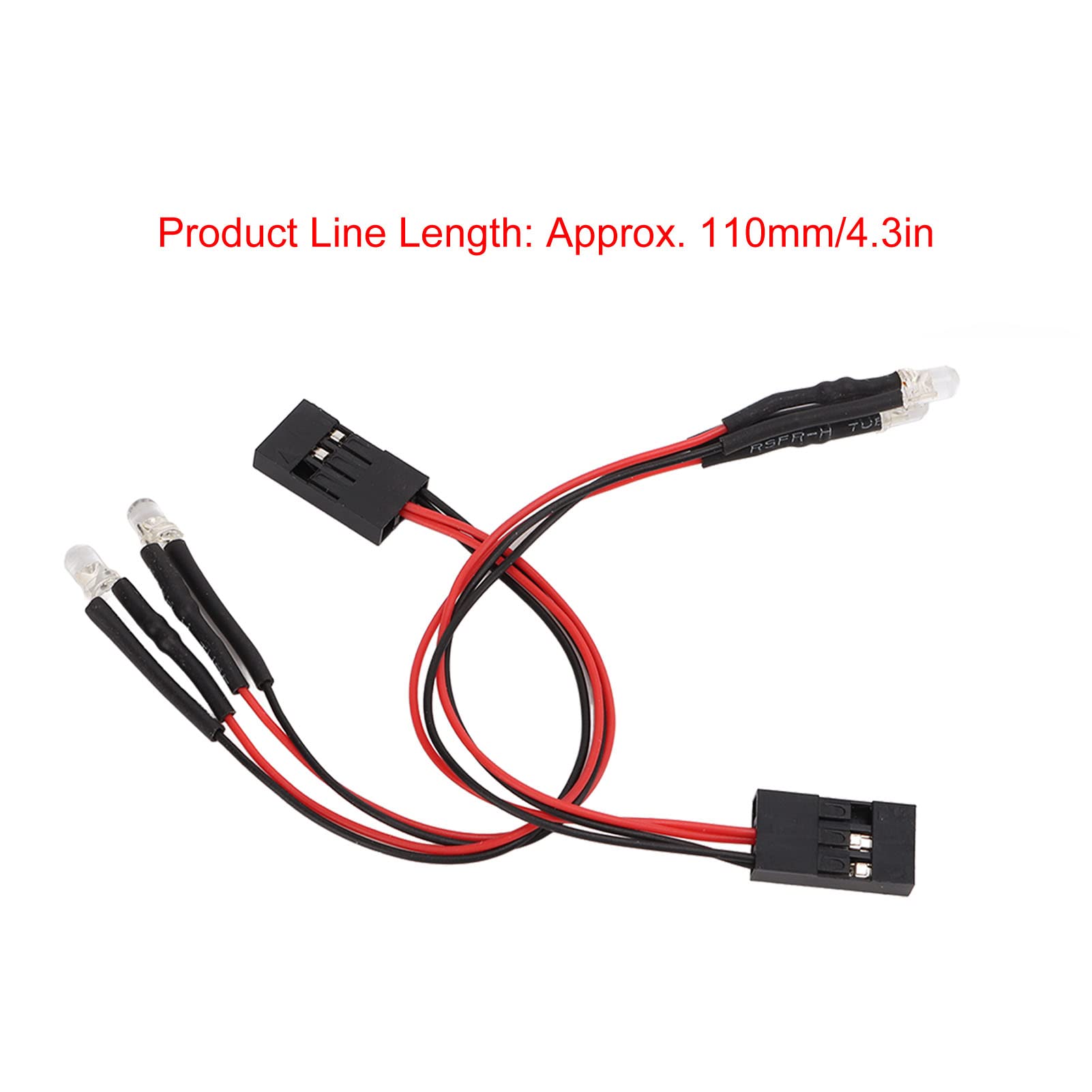 2Pcs High Simulation RC Car LED Lights for Scx24, 1/24 & 1/18 Scale Remote Control Cars - Durable Car Lamp Accessories for Night Racing & Off-Road Adventures