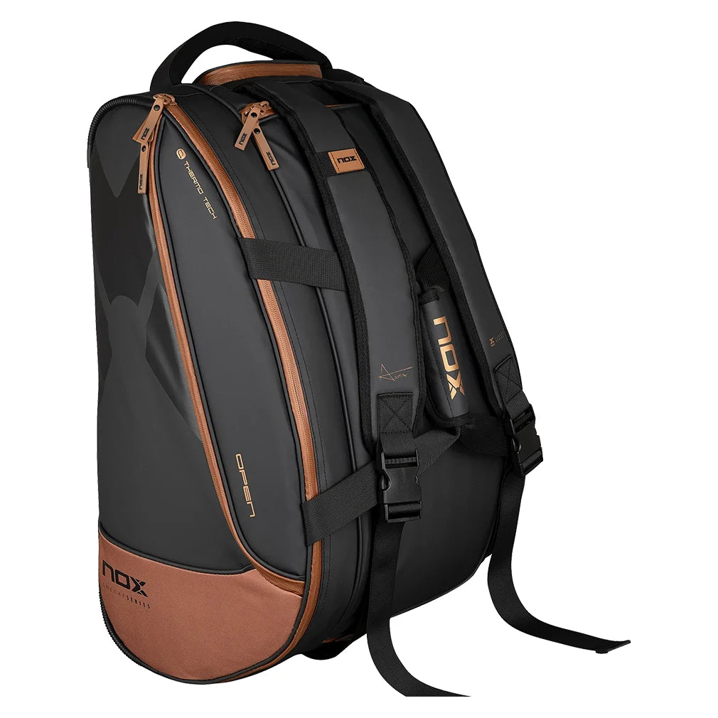 Premium Padel Tennis Bag - Black & Brown - Durable & Stylish for Padel Players - Perfect for Training, Matches & Travel