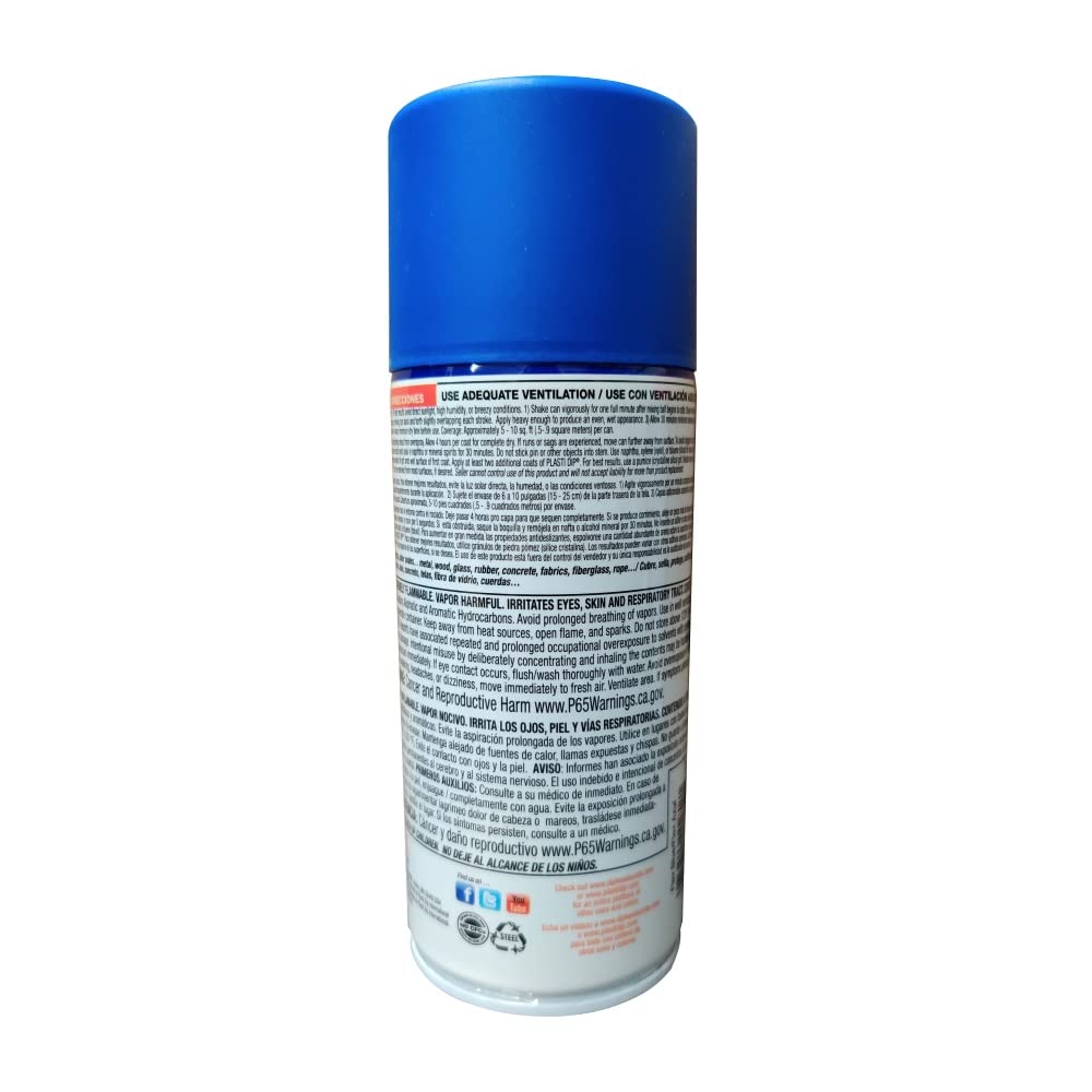 Performix Plasti Dip Flex Blue Aerosol Spray Can - Protective Rubber Coating for Tools, Handles, Electronics - DIY, Automotive, Home Improvement Projects