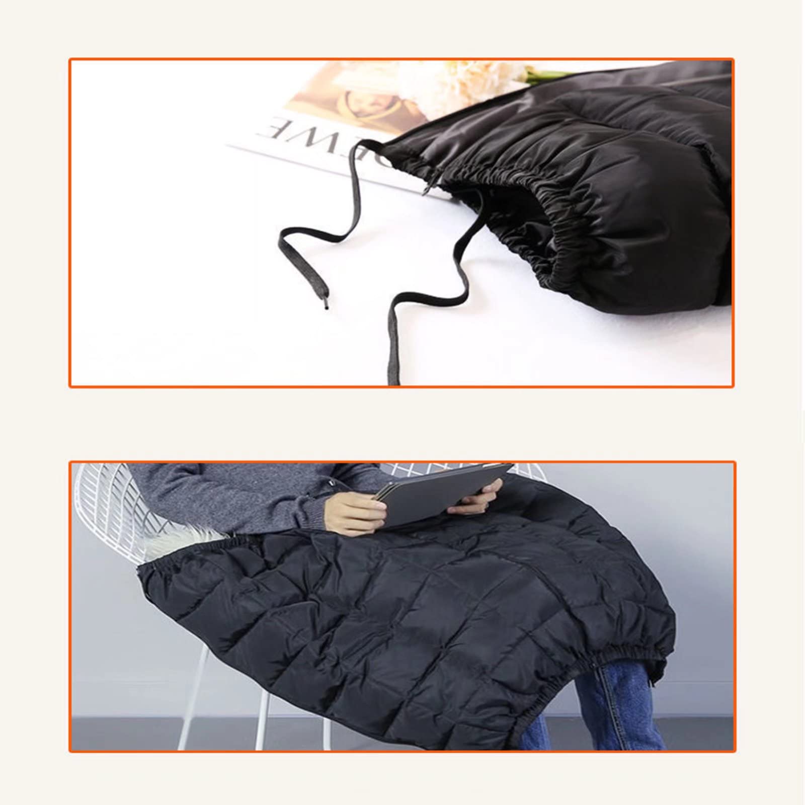 Winter Motorcycle Knee Pads - Soft Warm Knee Protectors for Skiing & Skating | Cold Weather Leg Gaiters for Adults