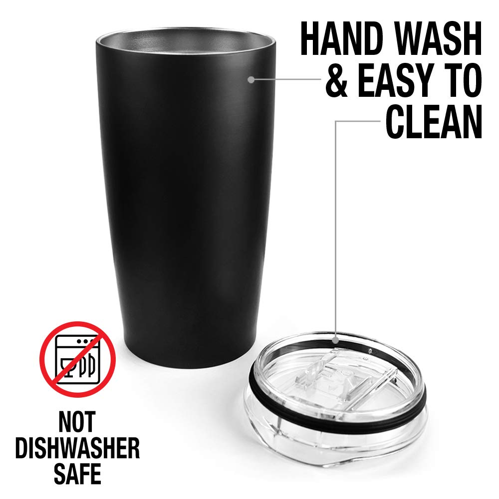 20oz Stainless Steel Vacuum Insulated Tumbler - Double Wall Insulated Travel Mug with Leakproof Sliding Lid for Hot & Cold Drinks - Perfect for Christmas Gifts, Office Commute, Camping and Outdoor Adventures