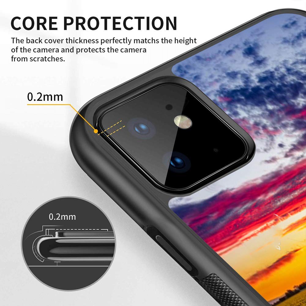Shockproof iPhone 12 Case with Anti-Drop Protection - Durable Phone Cover for iPhone 12 in Sunflower Design | Perfect for Outdoor Activities, Travel & Daily Use