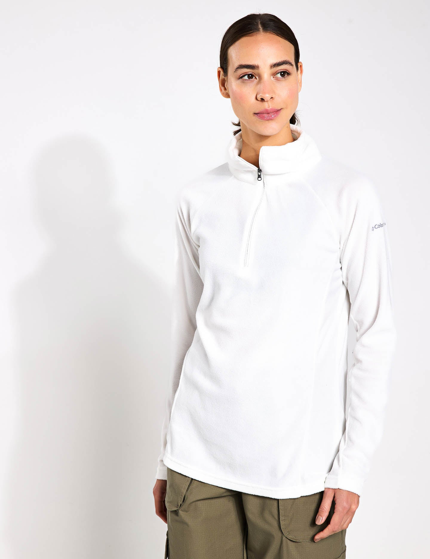 Glacial IV Half Zip Fleece Jacket for Men & Women - Lightweight, Warm, Breathable - Sea Salt Color - Perfect for Hiking, Camping & Outdoor Activities
