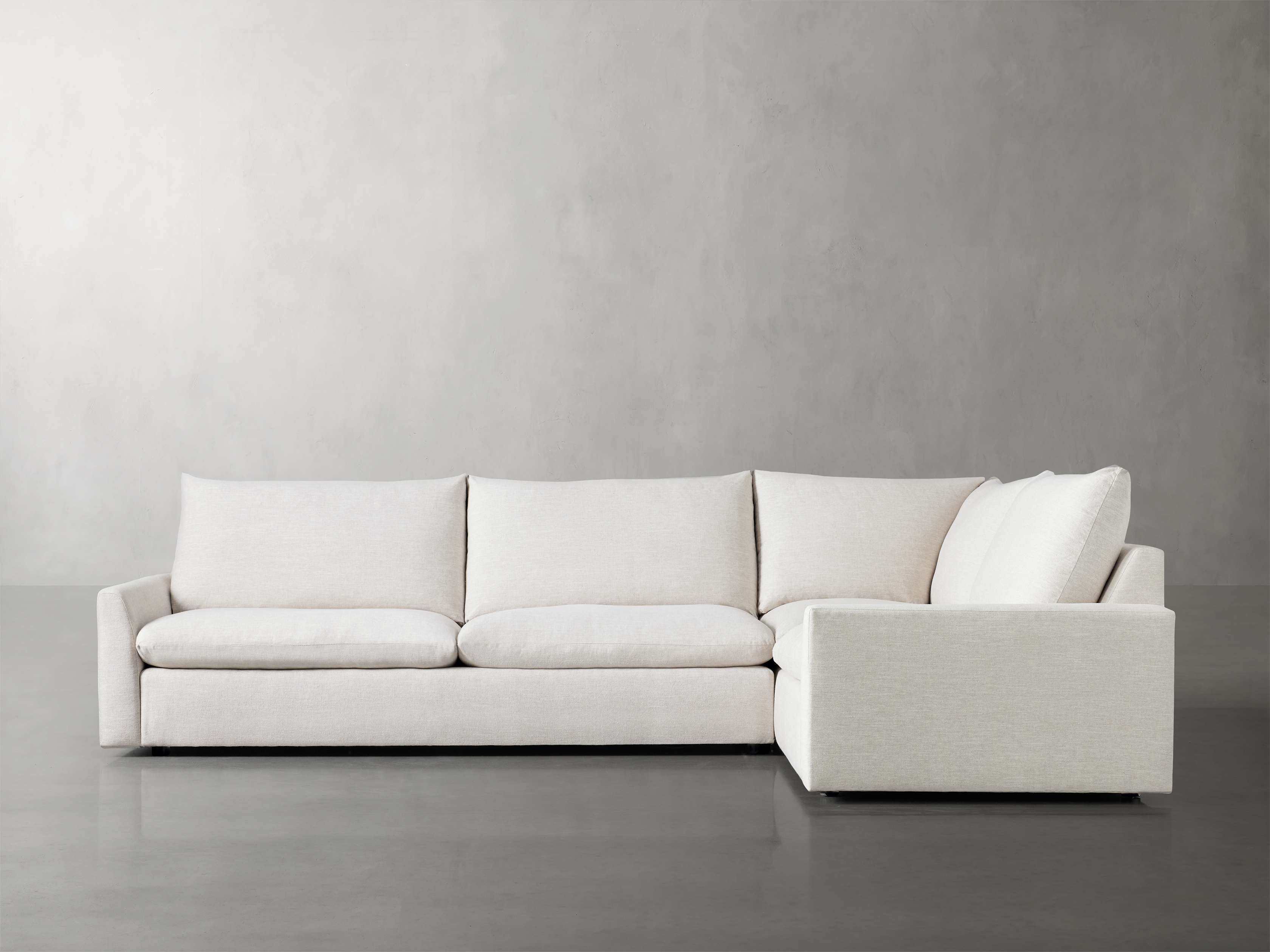 Calistoga Two-Piece Sectional Sofa Set - Modern Living Room Furniture for Small Spaces & Apartments