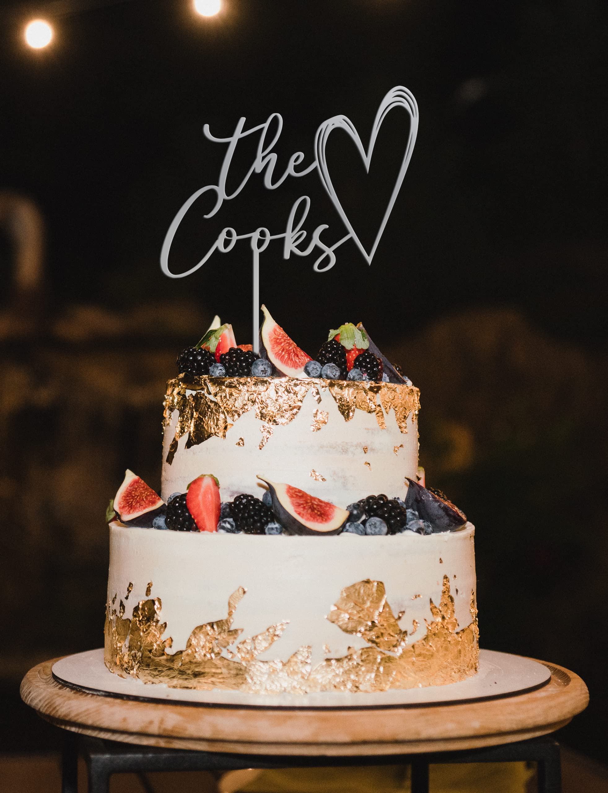Rustic Wedding Cake Topper - Personalized Mr & Mrs Anniversary Cake Decor - Custom Calligraphy Cake Topper for Weddings, Anniversaries & Special Celebrations