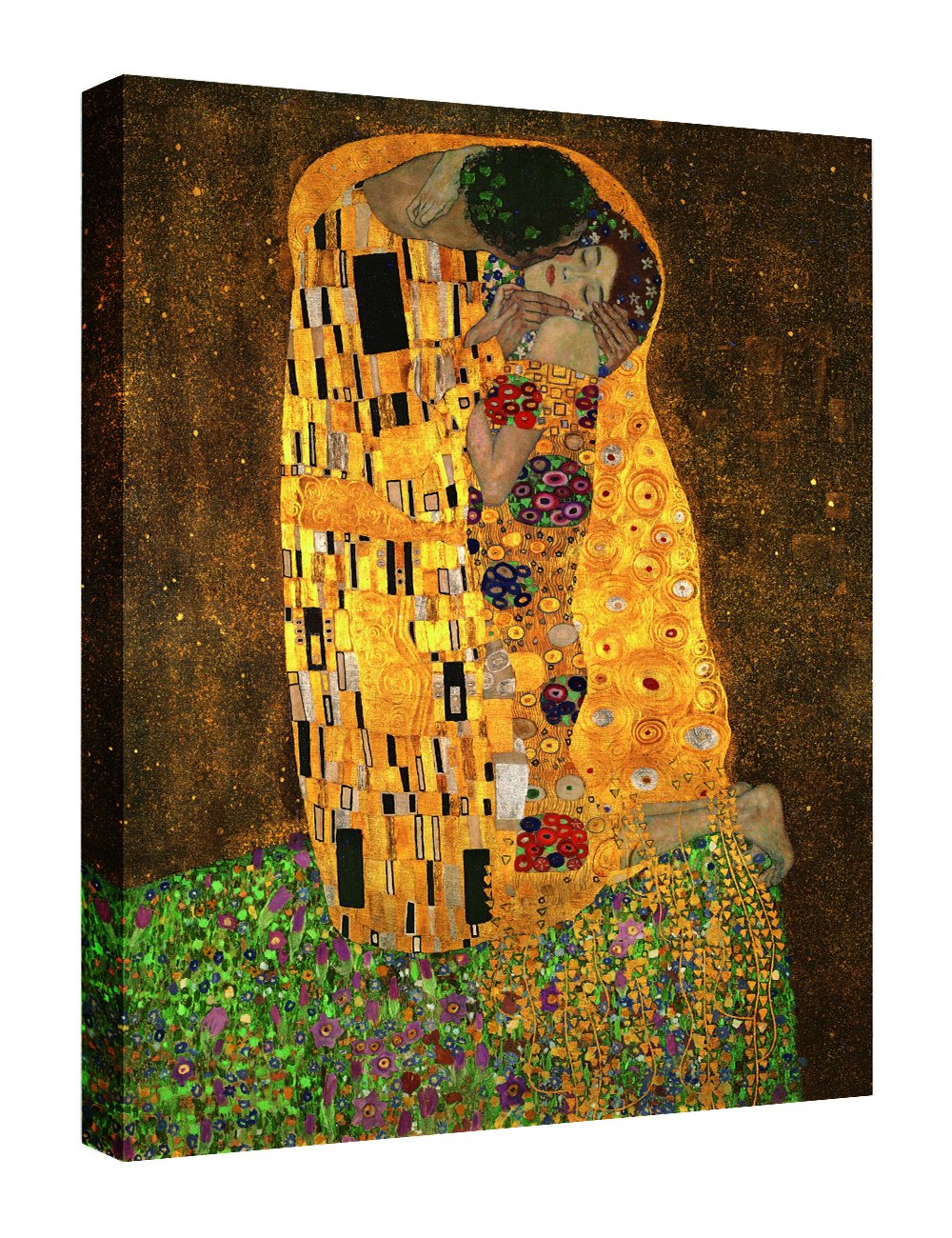 Eliteart The Kiss by Gustav Klimt - Premium Giclee Art Canvas Print - Romantic Home Decor, Bedroom Wall Art, Living Room Painting