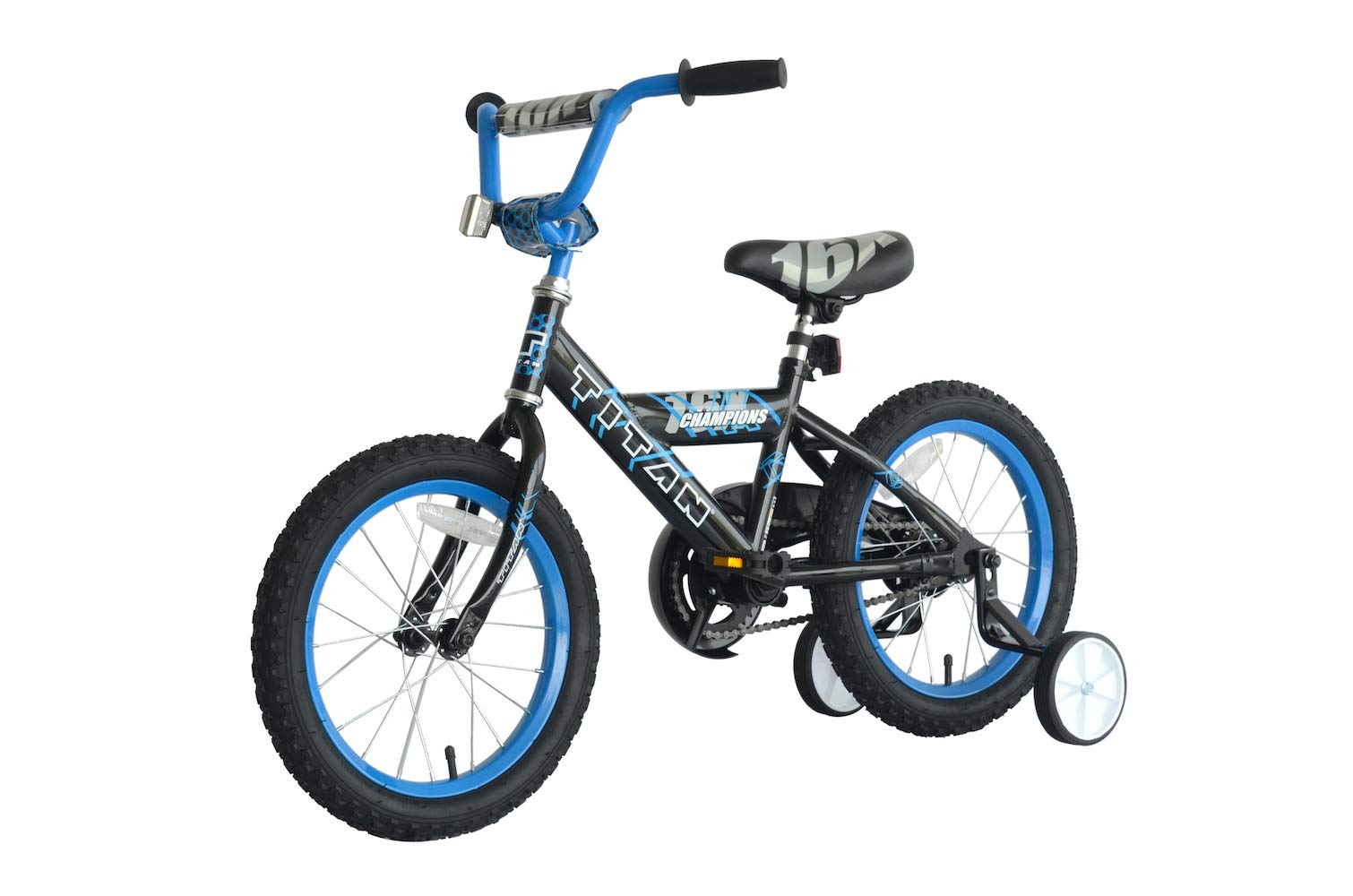 TITAN Champion Deluxe Boys BMX Bike - 20 Inch Lightweight Aluminum Frame, Adjustable Seat - Perfect for Kids Ages 8-12, Street & Dirt Track Riding, Stunts & Freestyle Tricks