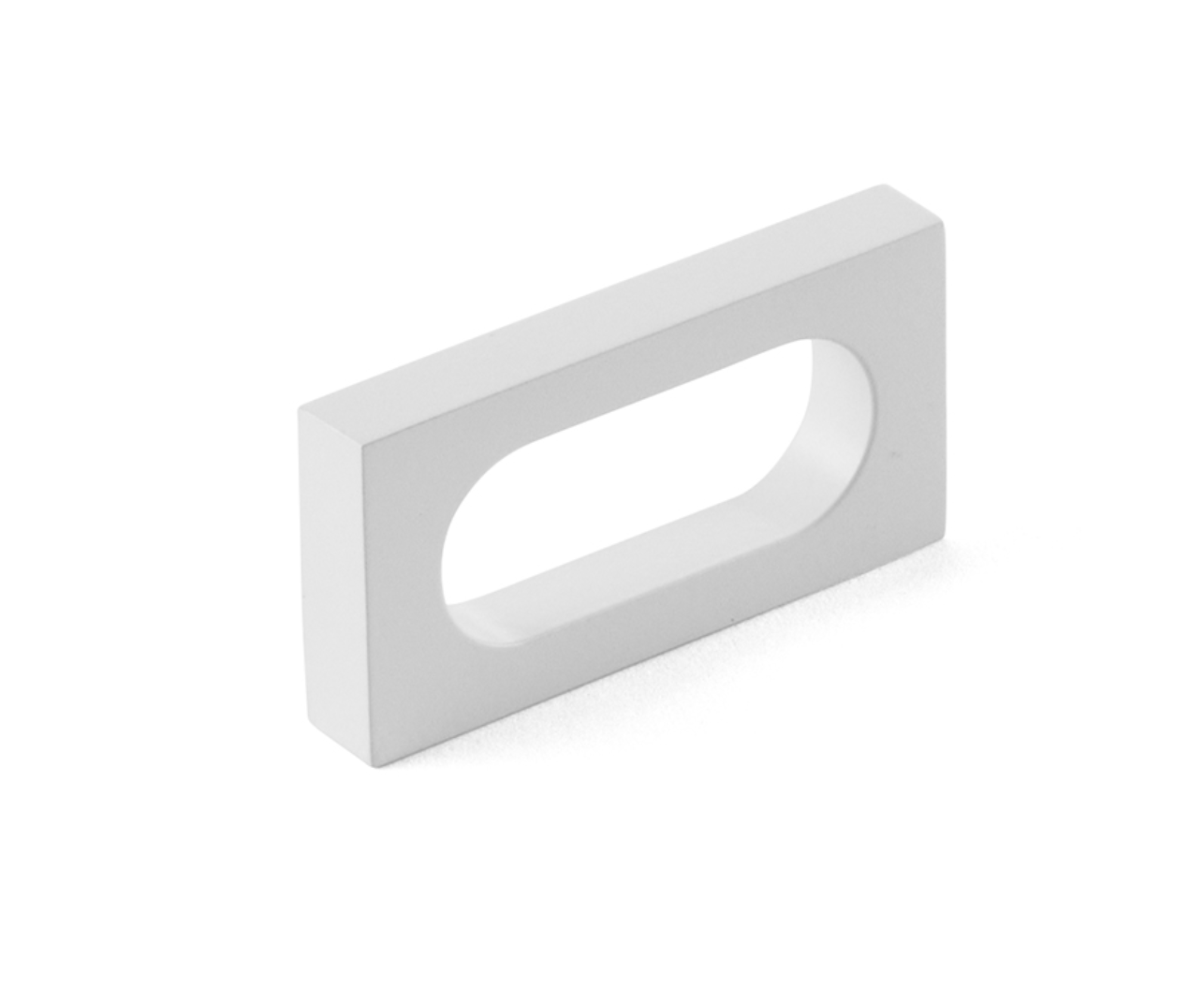 Matte White Square Drawer Pulls & Cabinet Knobs - Modern Loop Handle for Kitchen Cabinets, Dressers & Furniture Hardware (Set of 10) - Perfect for Home Renovation & DIY Projects