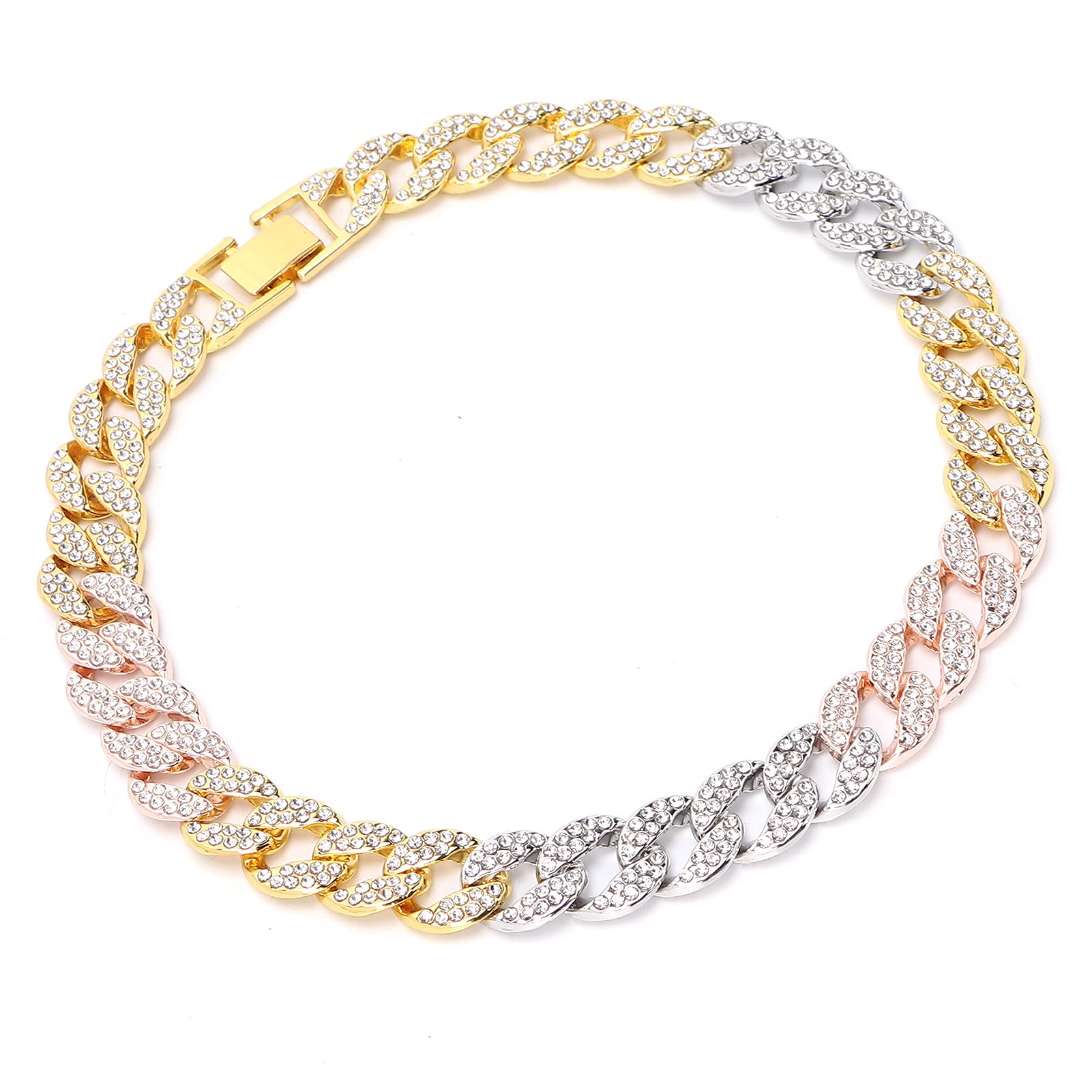 Brrnoo Chunky Cuban Link Chain - Stylish Alloy Gold Necklace for Men & Women | Perfect for Fashion Shows, Nightclubs, Parties & Everyday Wear