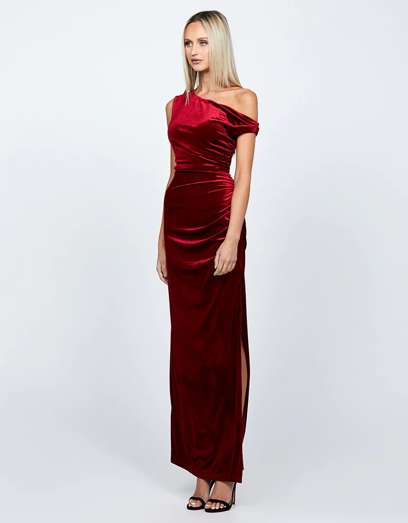 Claudine Women's Off Shoulder Maxi Dress - Flowy Long Summer Dress for Beach, Wedding & Party | Elegant Boho Chic Style
