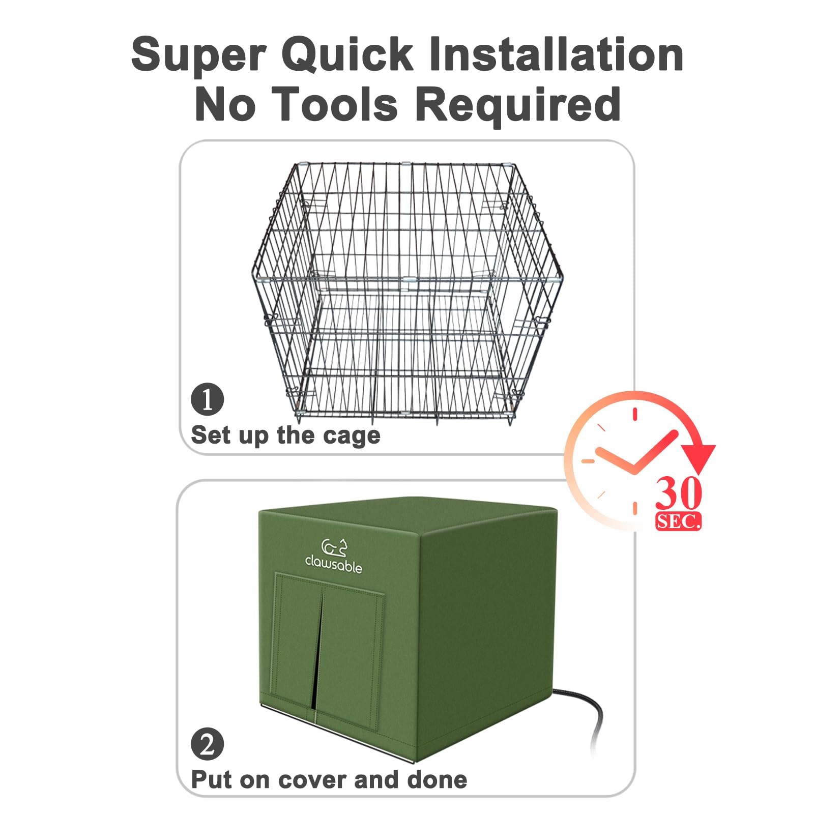 Large Heated Cat House for Outdoor Winter Use - Insulated Waterproof Shelter with Heating Pad - Elevated Weatherproof Design for Feral & Barn Cats - Perfect for Cold Weather Protection & Outdoor Pet Safety
