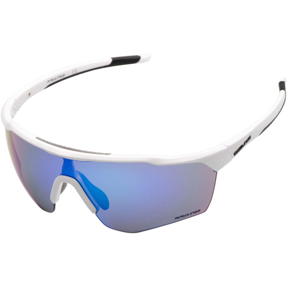 Rawlings 2002 Polarized Sunglasses for Men & Women - UV Protection, White & Blue Frame - Perfect for Running, Driving, Beach & Outdoor Activities