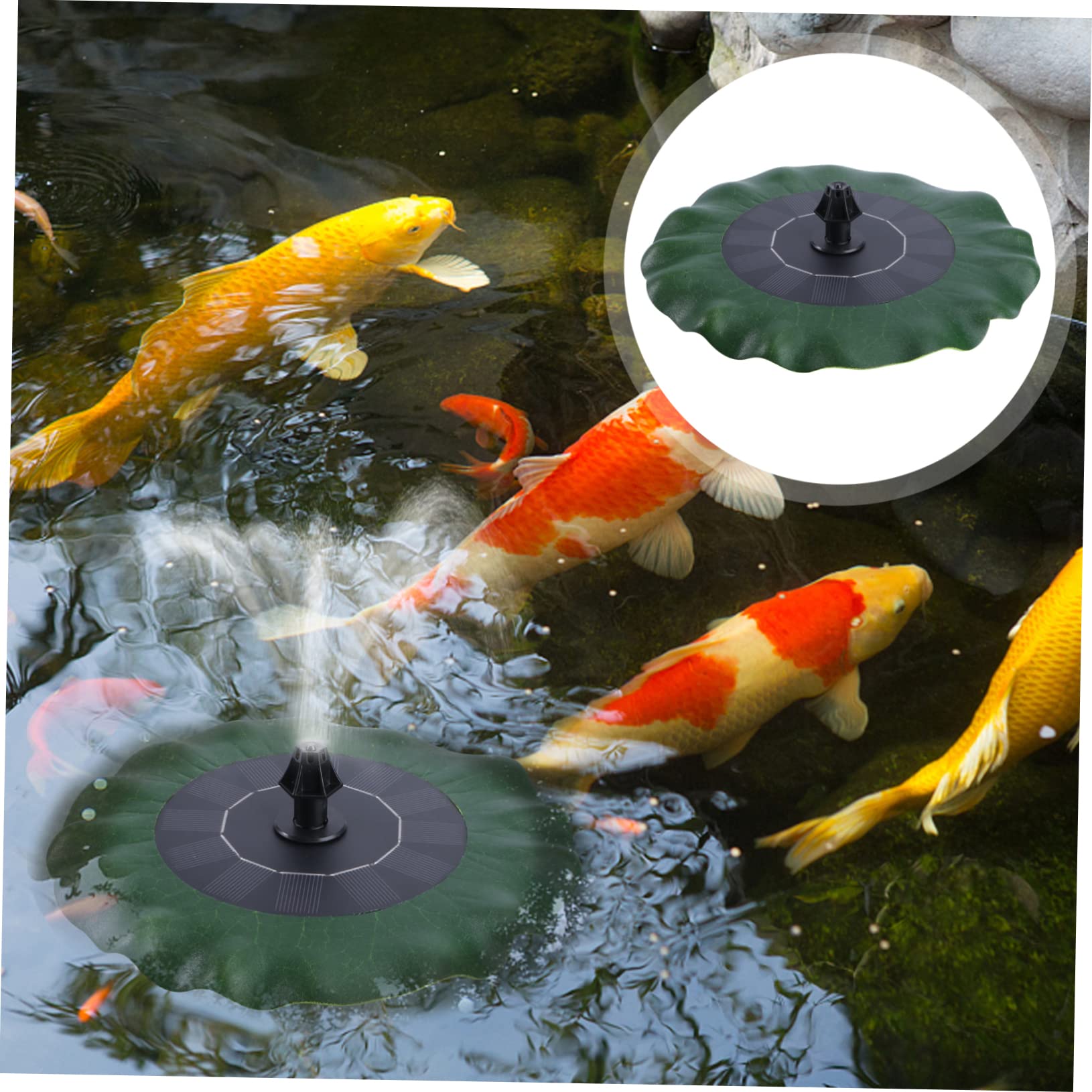 DOITOOL Solar Powered Bird Bath Fountain with Heater - Floating Solar Fountain Pump for Small Ponds, Garden Water Features & Outdoor Decor - Perfect for Backyard, Patio, and Garden Landscaping