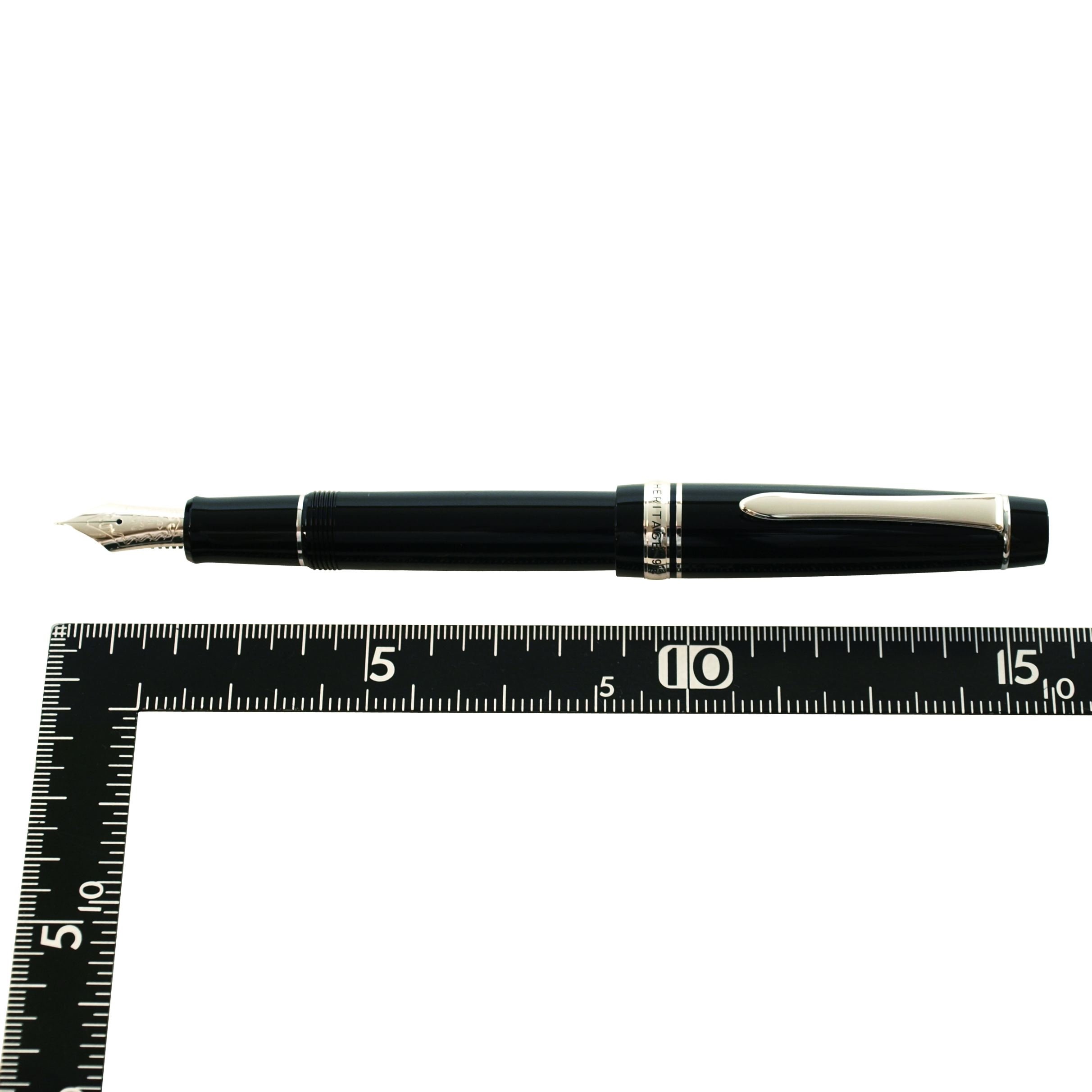 Pilot Custom Heritage 912 Fountain Pen - Black Body with Soft Fine (SF) Nib - Premium Writing Instrument for Professionals, Calligraphy & Everyday Use