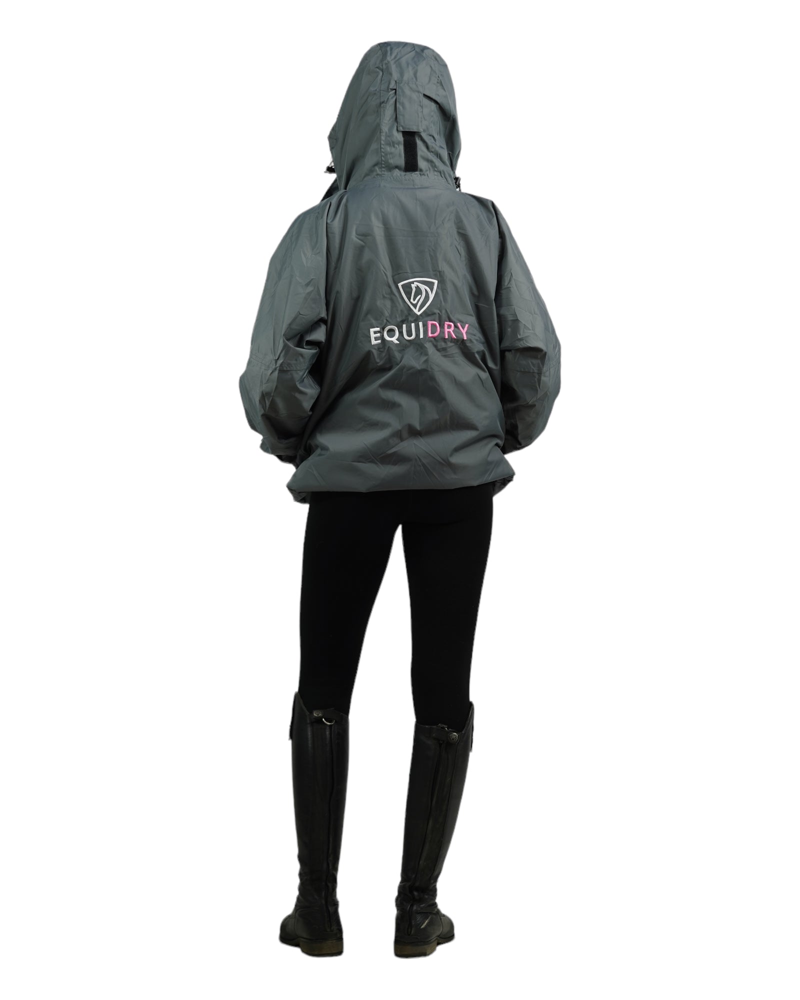Women's Thin Fleece Shortie - Charcoal & Penelope Pink | Cozy Lounge Wear for Home, Travel & Casual Outings