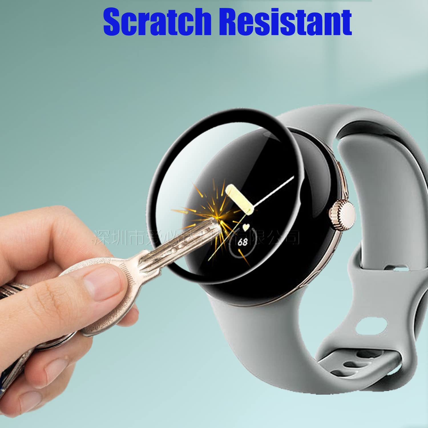 4 Pack Google Pixel Watch Screen Protector - Bubble-Free TPU Film, Anti-Scratch Smart Watch Protector for Google Pixel Watch Series | Perfect for Gym, Work & Outdoor Activities