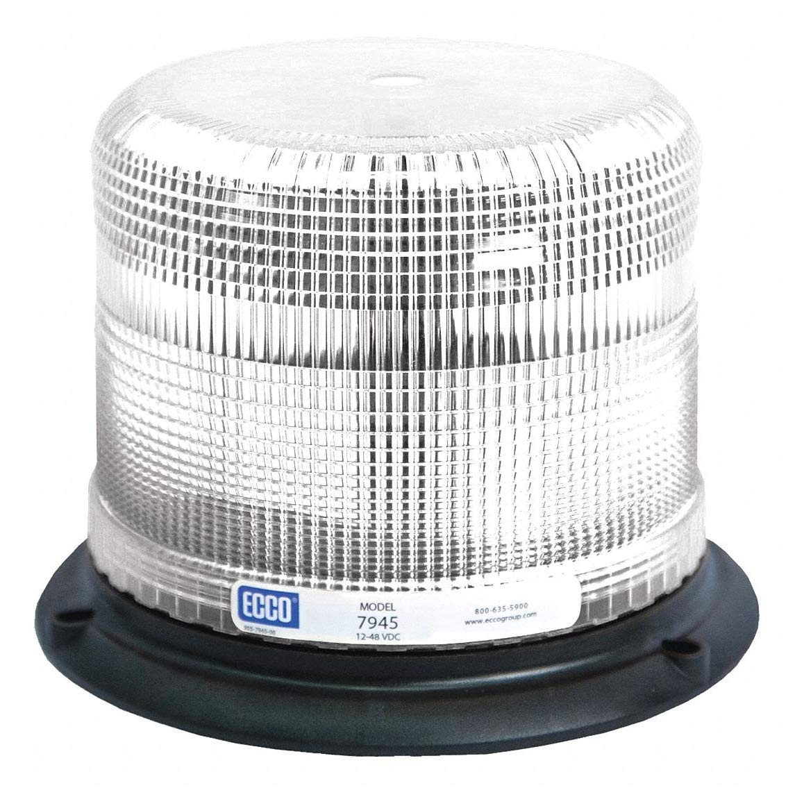 ECCO Beacon Light - Clear Flashing LED Safety Light for Emergency, Construction, and Outdoor Activities