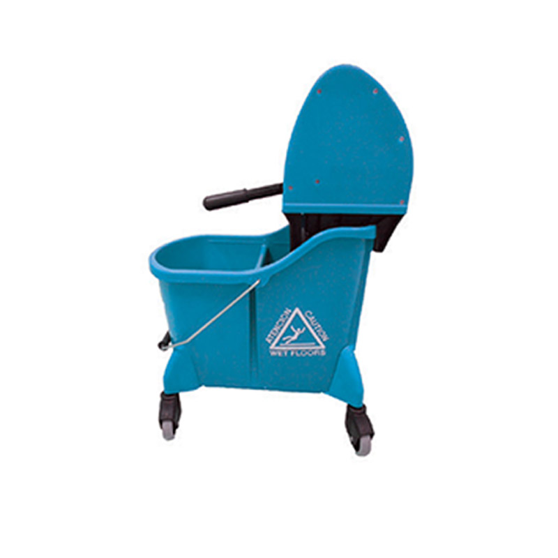 Dual Cavity Down Press Mop Bucket 35qt Blue - Heavy Duty Wringer Mop Bucket for Floor Cleaning, Home & Commercial Use