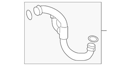 Mercedes-Benz 218 501 12 82 Radiator Coolant Hose Replacement - Compatible with C-Class, E-Class, S-Class - High Performance Cooling System Part for Engine Protection | Perfect for Daily Driving, Road Trips & Extreme Weather Conditions