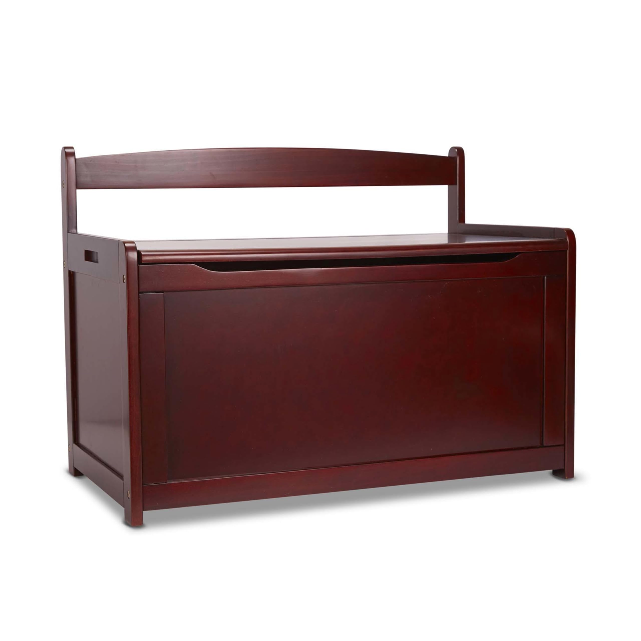 Melissa & Doug Wooden Toy Storage Chest with Lid - Espresso Brown Kids Room Organization & Nursery Decor